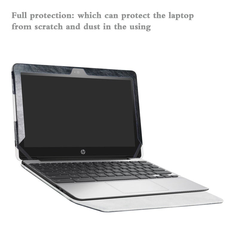 Alapmk Protective Case Cover for HP Chromebook 11 G5 EE/G4/G3/G2/G4 EE/11-2000 Series Laptop(Warning:Not fit HP Chromebook 11 G6 EE/G5/G1/11-v000/11-1100 Series) 11.6",Black - Image 4